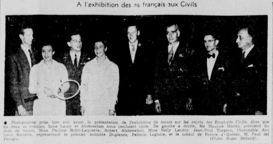 Rencontre France-Canada 2 septembre 1948