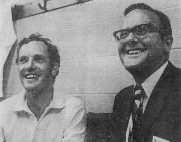 Tom Okker et Lamar Hunt