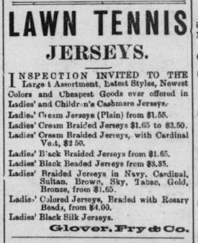 Tennis Jerseys, Glover